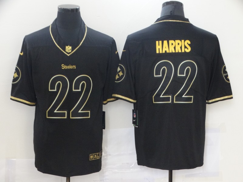 Men's Pittsburgh Steelers Najee Harris #22 Black Jersey